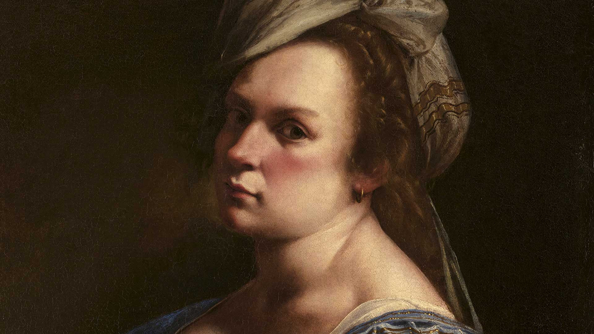 Autorretrato, de Artemisia Gentileschi